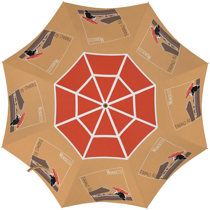 Red Umbrella Traveler Girl - Morocco Edition