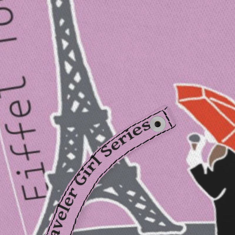 Red Umbrella Traveler Girl — France Edition