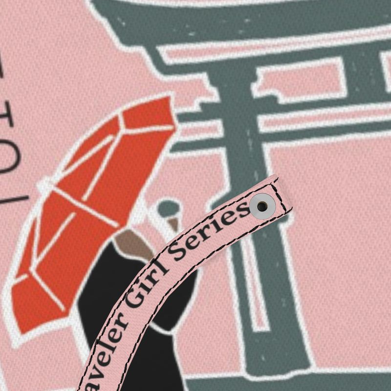 Red Umbrella Traveler Girl — Japan Edition