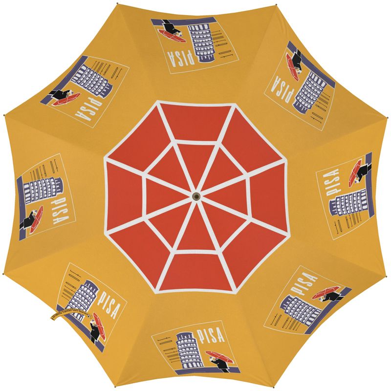 Red Umbrella Traveler Girl — Italy Edition