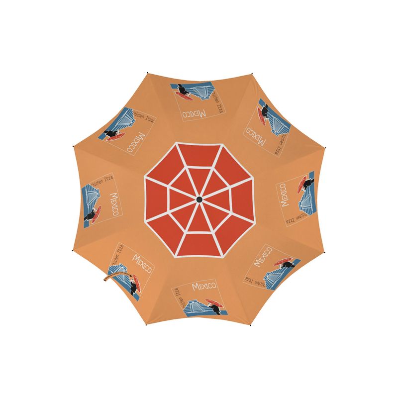 Red Umbrella Traveler Girl — Mexico Edition