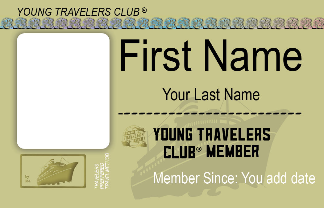 Young Travelers Club® Membership Card