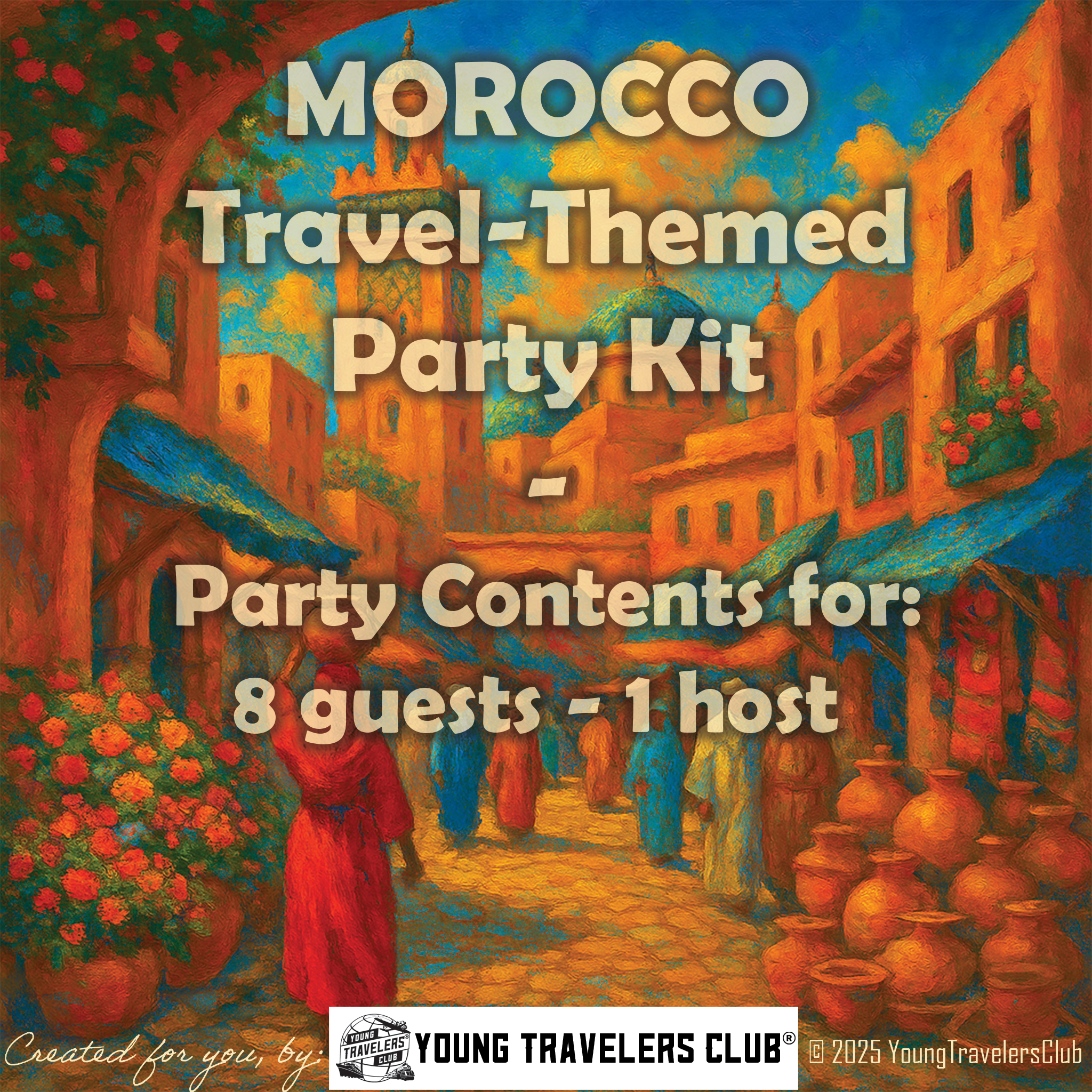 Morocco Travel-Themed Party Kit